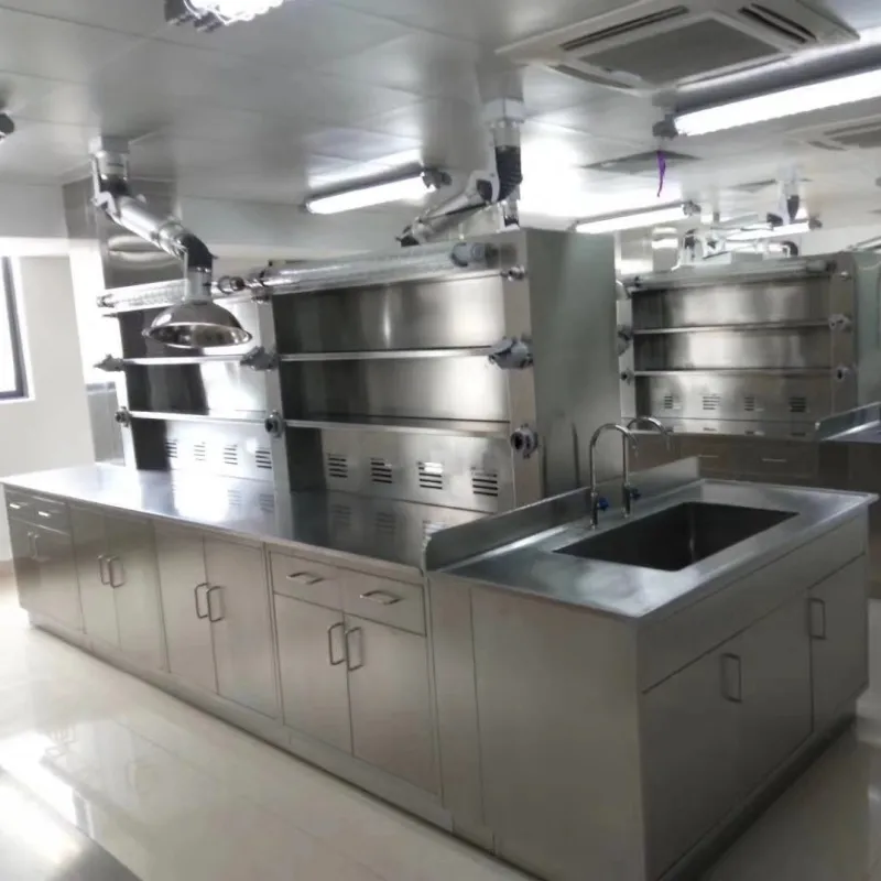Stainless Steel Countertop Metal Laboratory Casework and Lab Bench