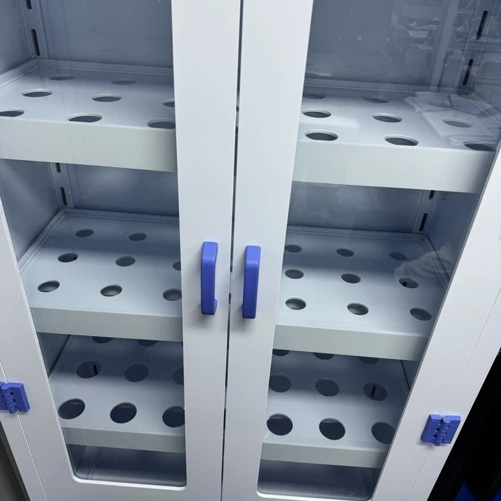 Polypropylene Lab Glassware Vessel Storage Cabinet with Perforated Shelves